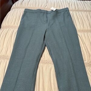 New Ann Taylor Pants Eva The Ankle Women’s 14 Green Slim Leg Career Academia